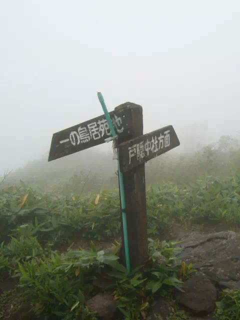 西登山道分岐