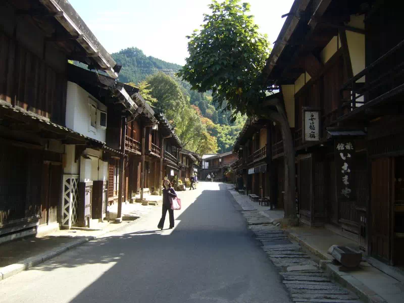 妻籠宿の街並み