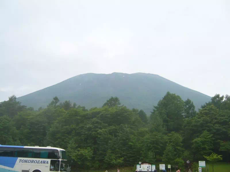 馬返駐車場から見た岩手山 馬返駐車場から見た岩手山