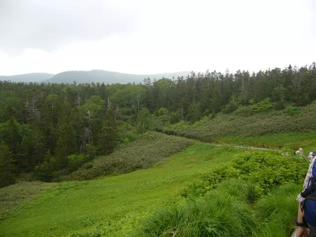 黒谷地湿原へ 黒谷地湿原へ