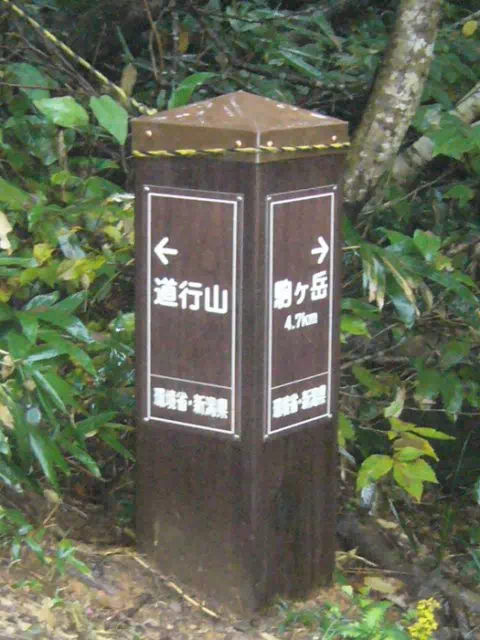 道行山分岐