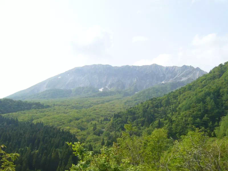 鍵掛峠からみた大山