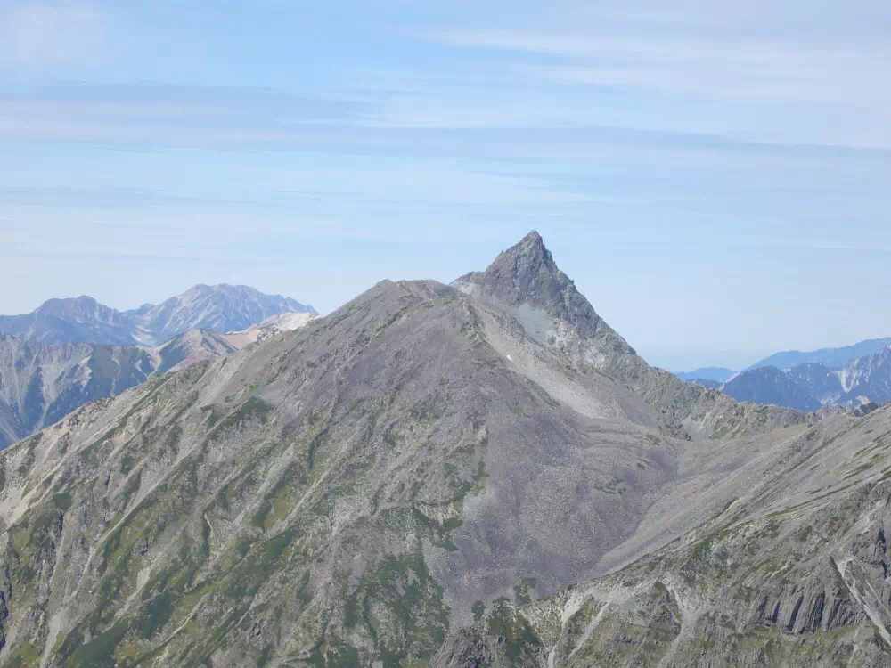 涸沢岳山頂からの槍ヶ岳 涸沢岳山頂からの槍ヶ岳