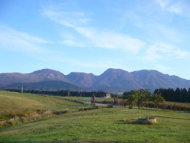 九重コテージからの久住山 九重コテージからの久住山