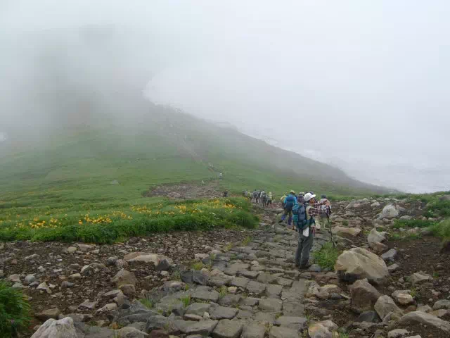 御田ケ原への登り 御田ケ原への登り
