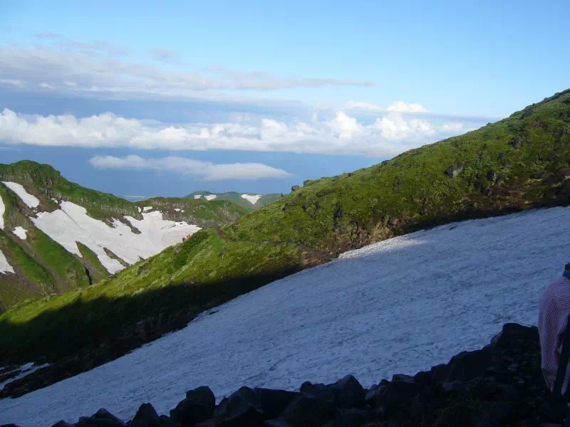岩場下り 岩場下り