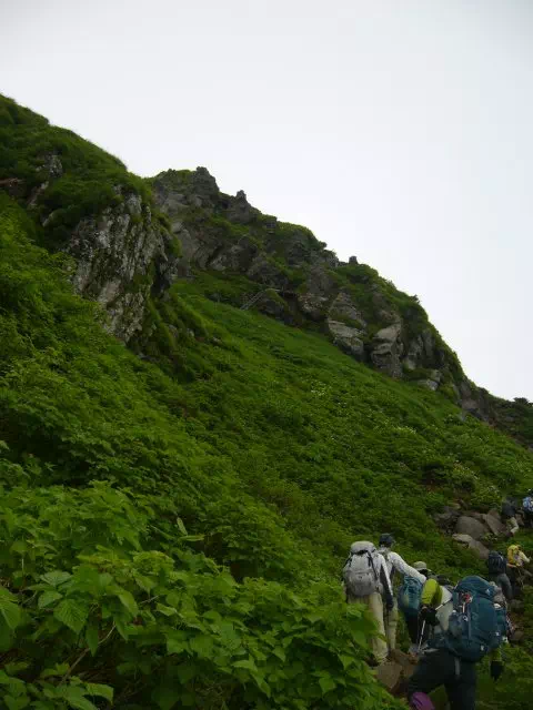 七五三掛への急登 七五三掛への急登