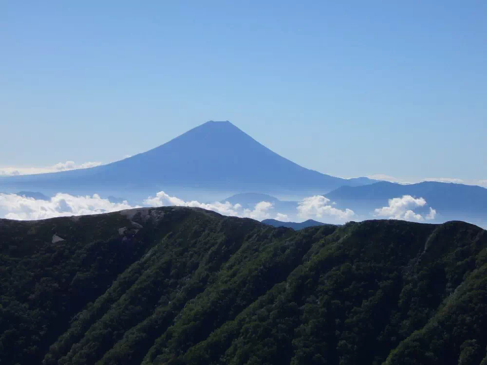 稜線からの富士山 稜線からの富士山