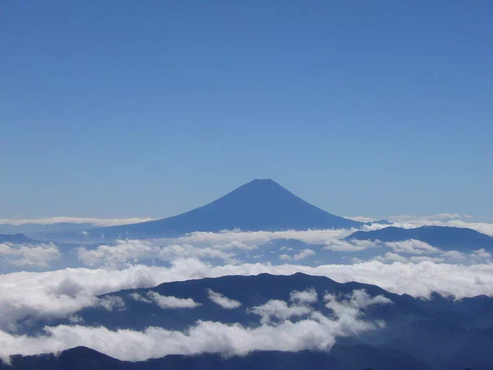 北岳からの富士山 北岳からの富士山