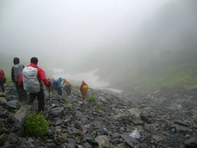 左俣下り 左俣下り