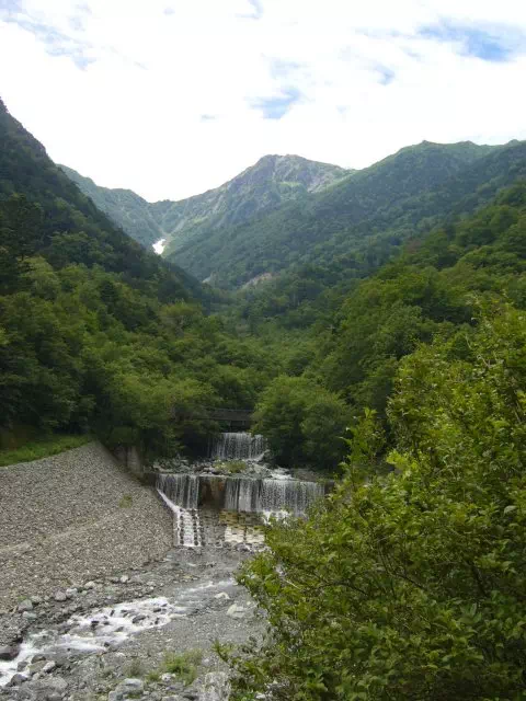 広河原から北岳 広河原から北岳