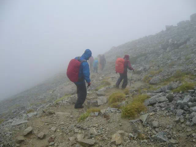 鷲羽岳下り 鷲羽岳下り