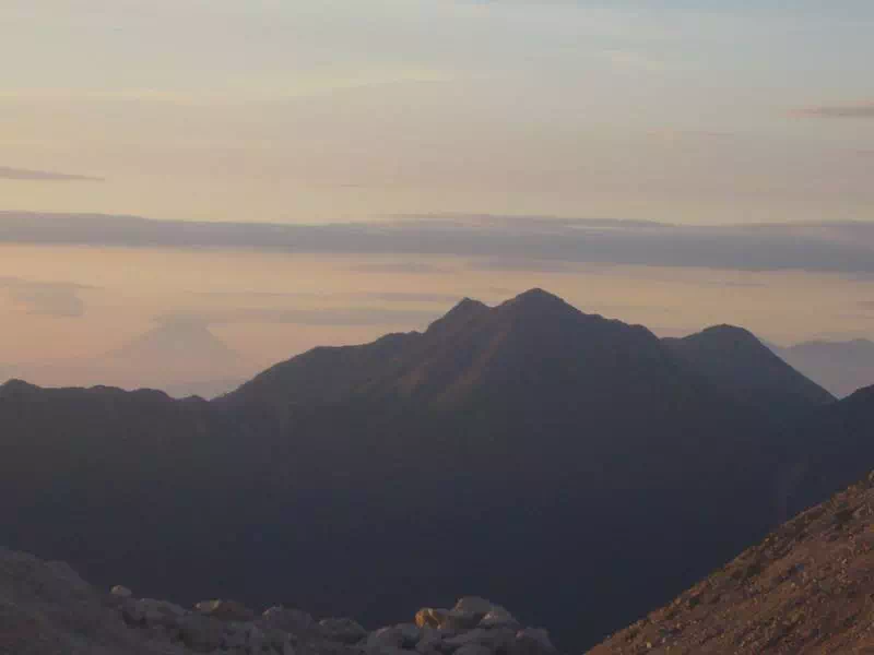 野口五郎小屋からの富士山 野口五郎小屋からの富士山