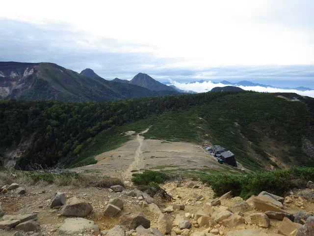 根石岳下り 根石岳下り