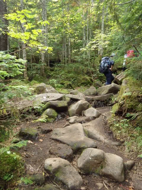 高見石の登り 高見石の登り