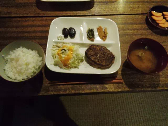 黒百合ヒュッテ夕食 黒百合ヒュッテ夕食