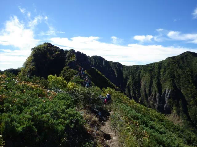 権現岳登り 権現岳登り