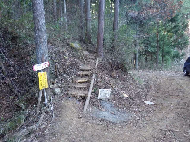 沢登りコース分岐