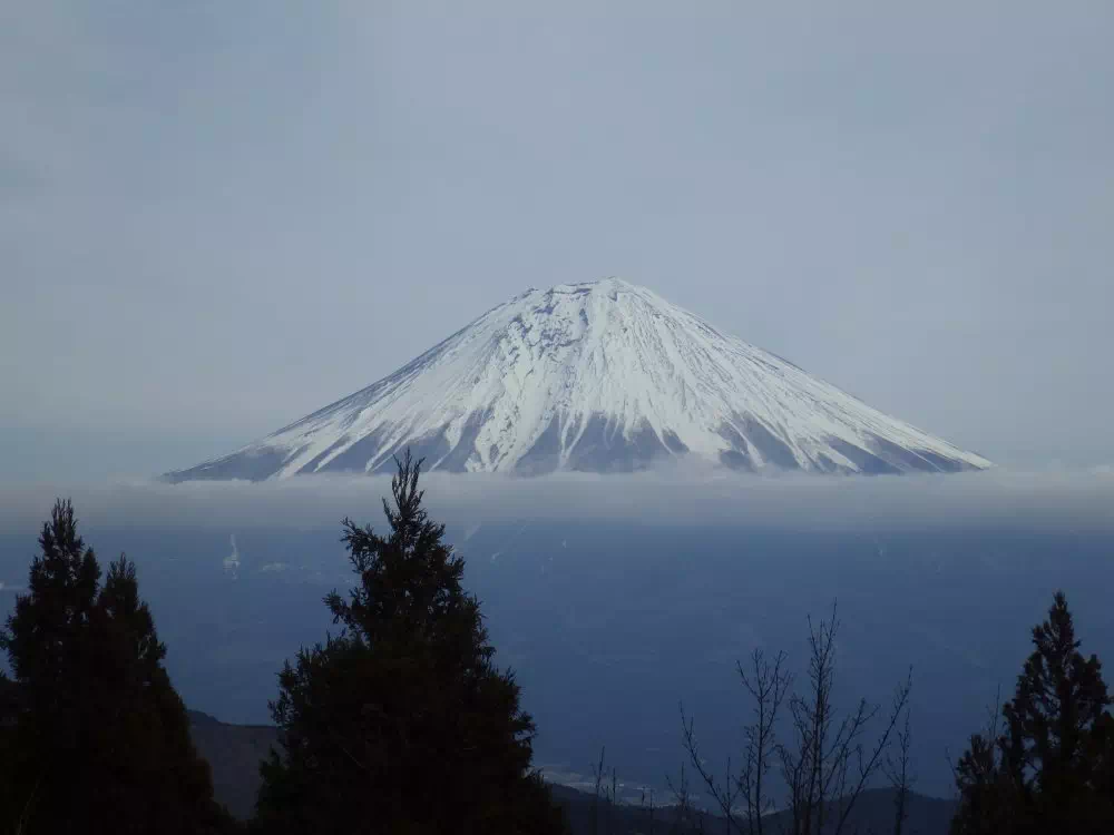 思親山山頂からの富士山