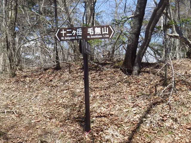 毛無山分岐 毛無山分岐