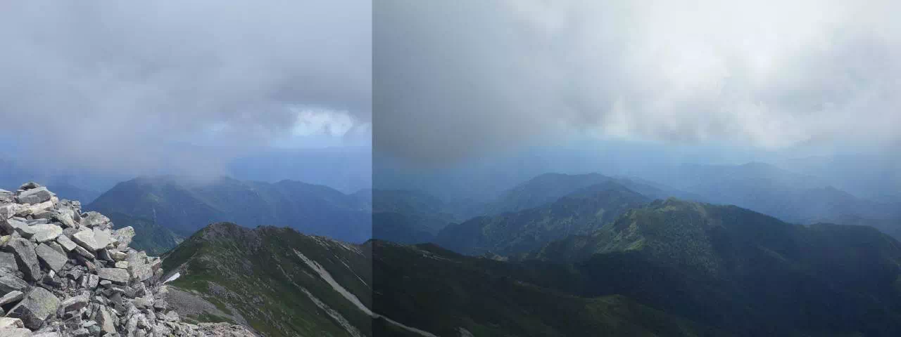 笠ヶ岳山頂展望 笠ヶ岳山頂展望