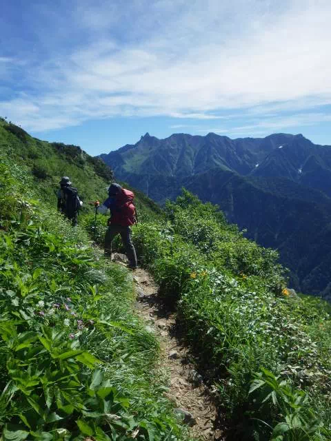槍ヶ岳見て下る 槍ヶ岳見て下る