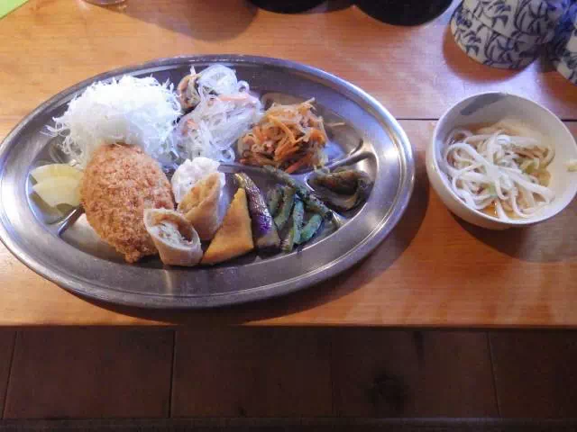 鏡池夕食 鏡池山荘夕食