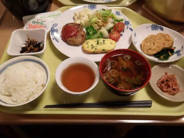 横尾山荘夕食