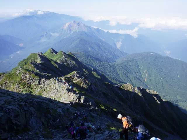 西穂下り 西穂下り