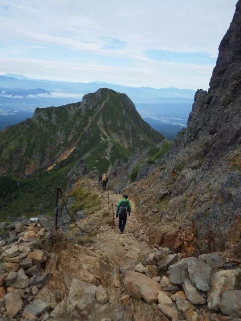 上から見た急坂