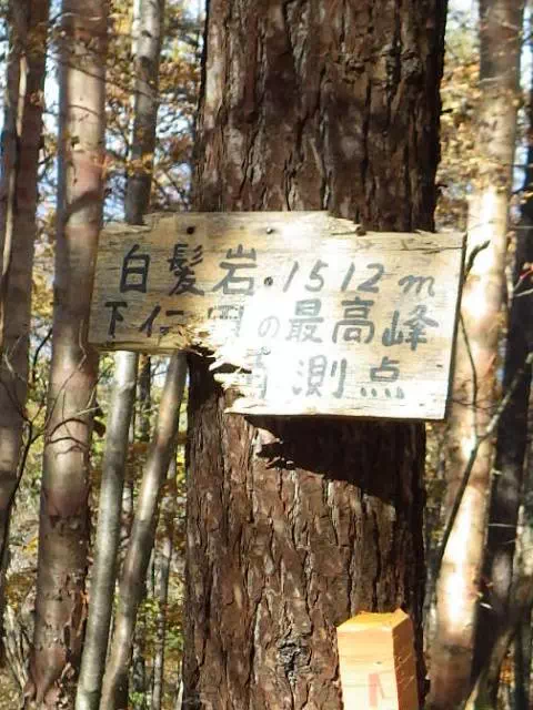 白髪岩最高部