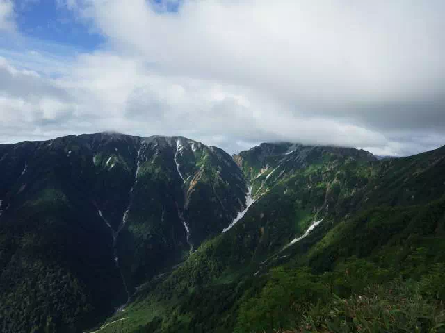 針ノ木岳方面