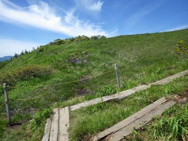 木道登り 木道登り