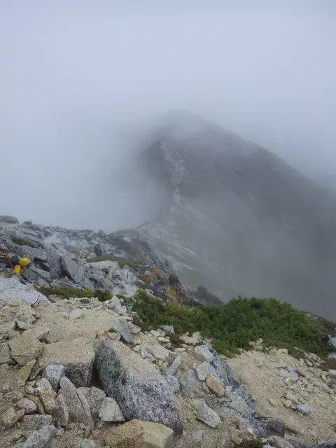 蝶への稜線 蝶への稜線