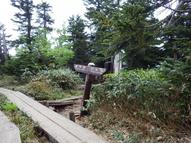 笠ヶ岳への分岐 笠ヶ岳への分岐