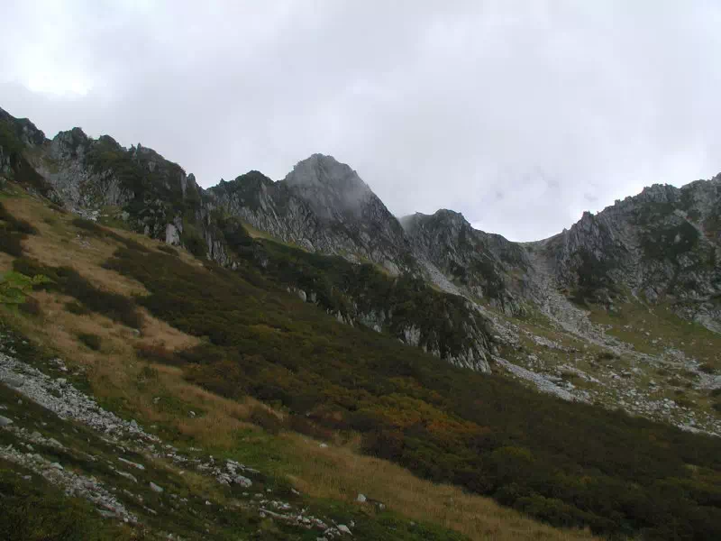 千畳敷からの宝剣岳 宝剣岳