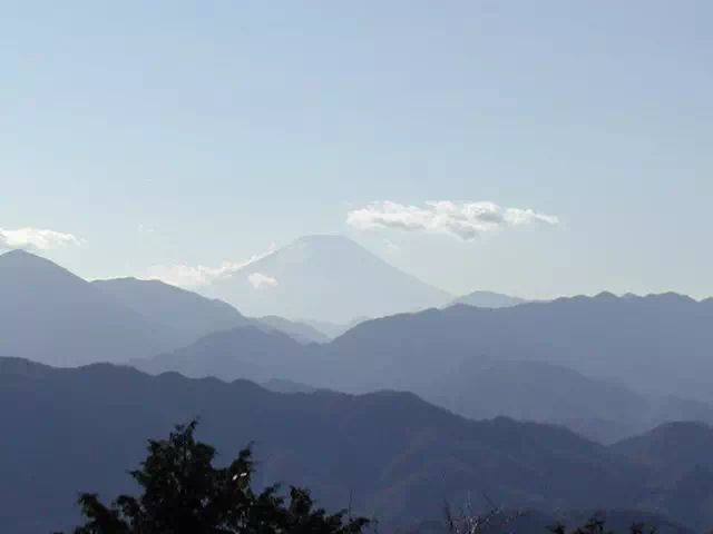 高尾山頂からの富士山