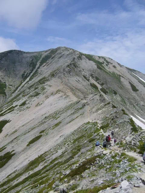 真砂から別山 真砂から別山