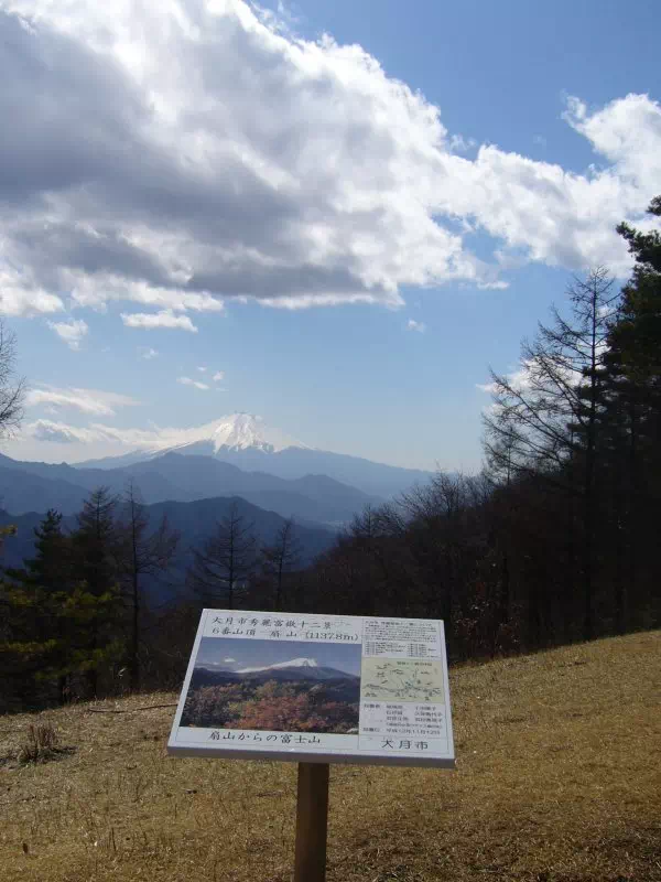 扇山からの富士山