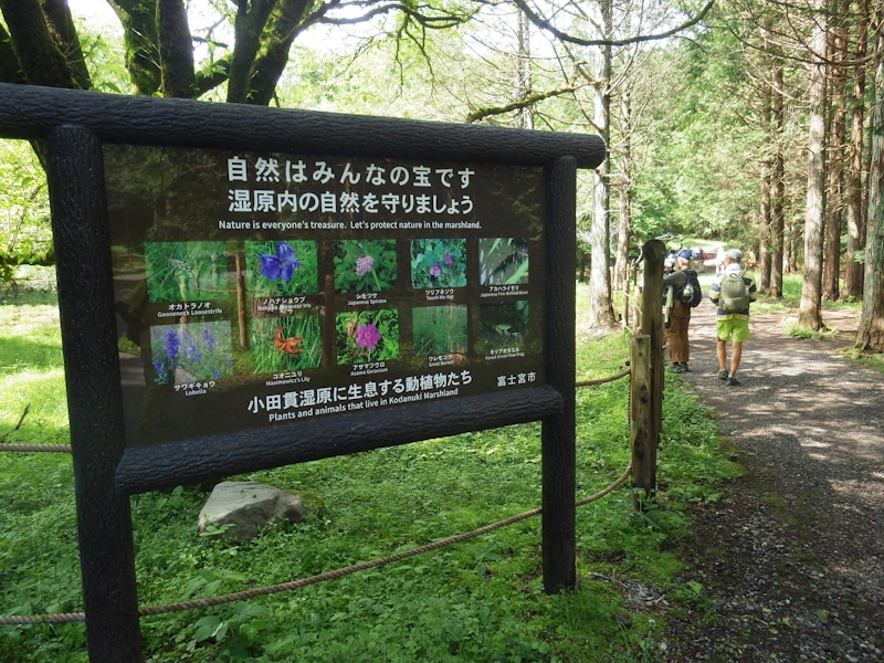 小田貫湿原の入口