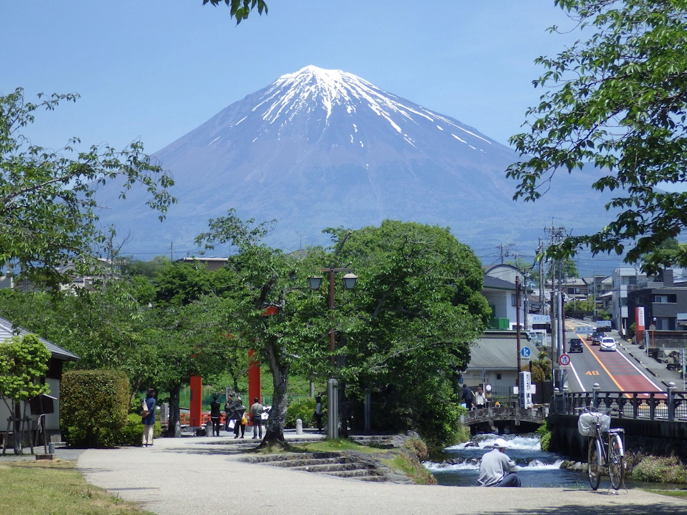 浅間神社からの富士山